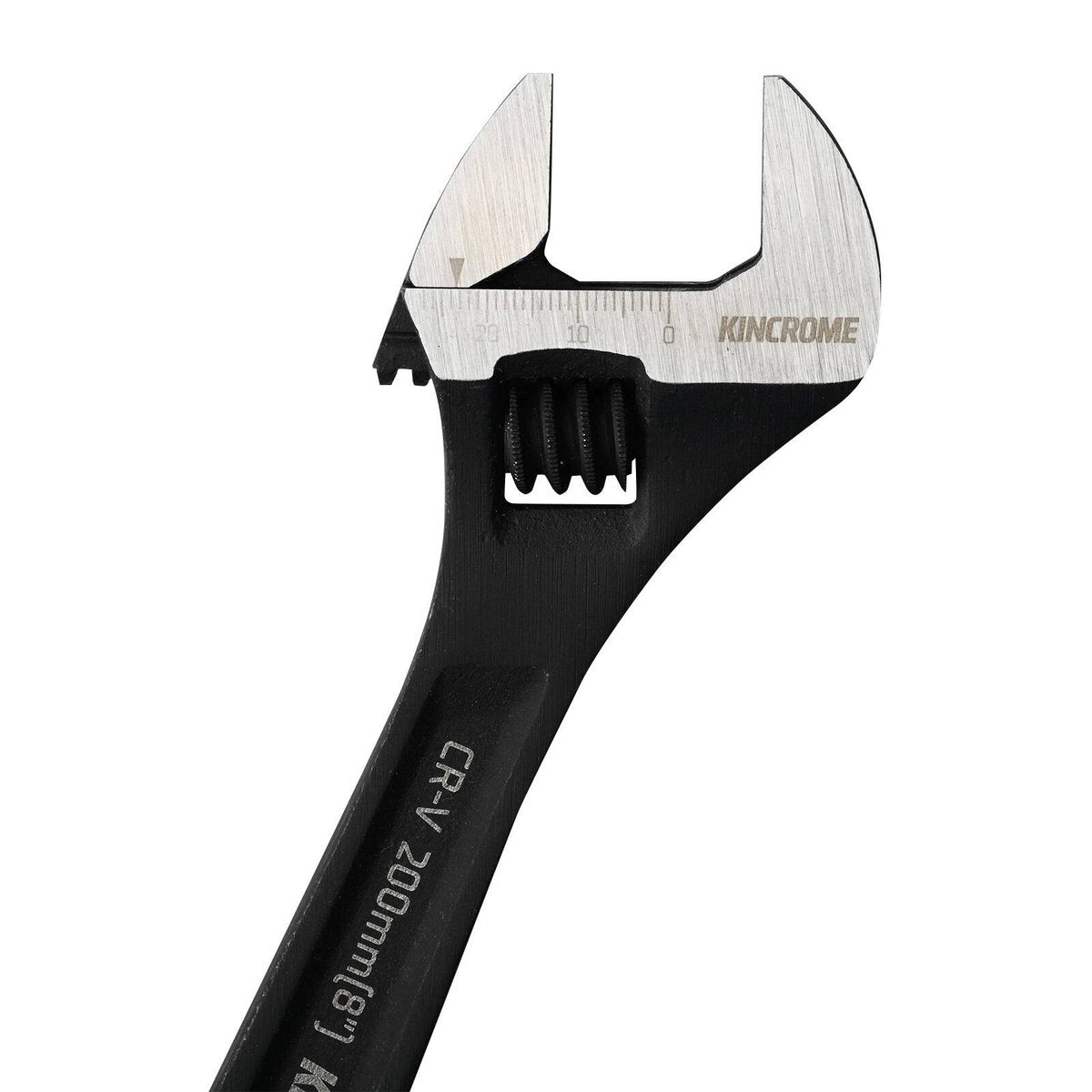 Kincrome Adjustable Wrench 200mm 8 - Chrome Vanadium Steel - 24mm Jaw Opening - Corrosion-Resistant Black Finish - SuperSaverAU - view 5