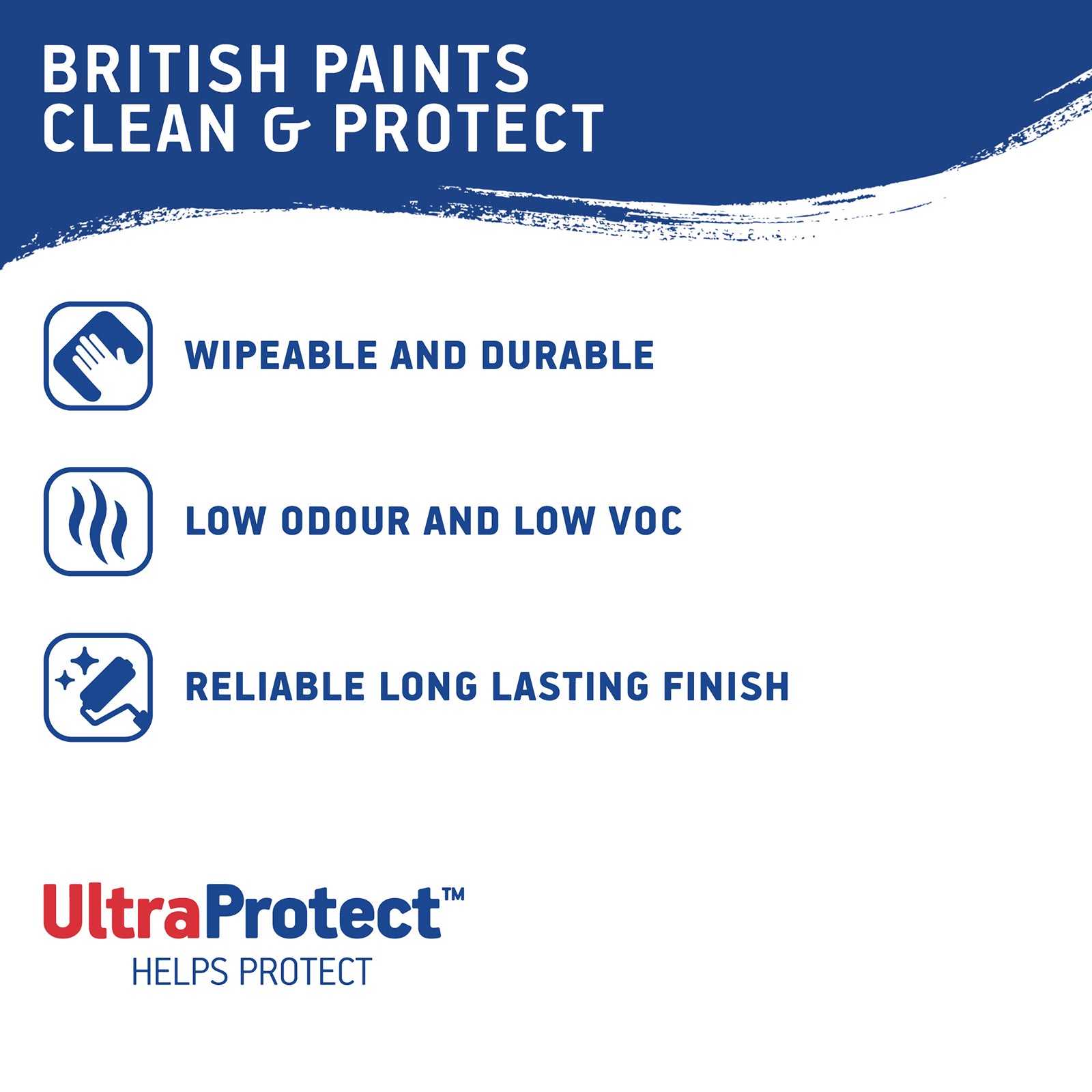 British Paints Yellow Clean & Protect Low Sheen Interior Paint 4L