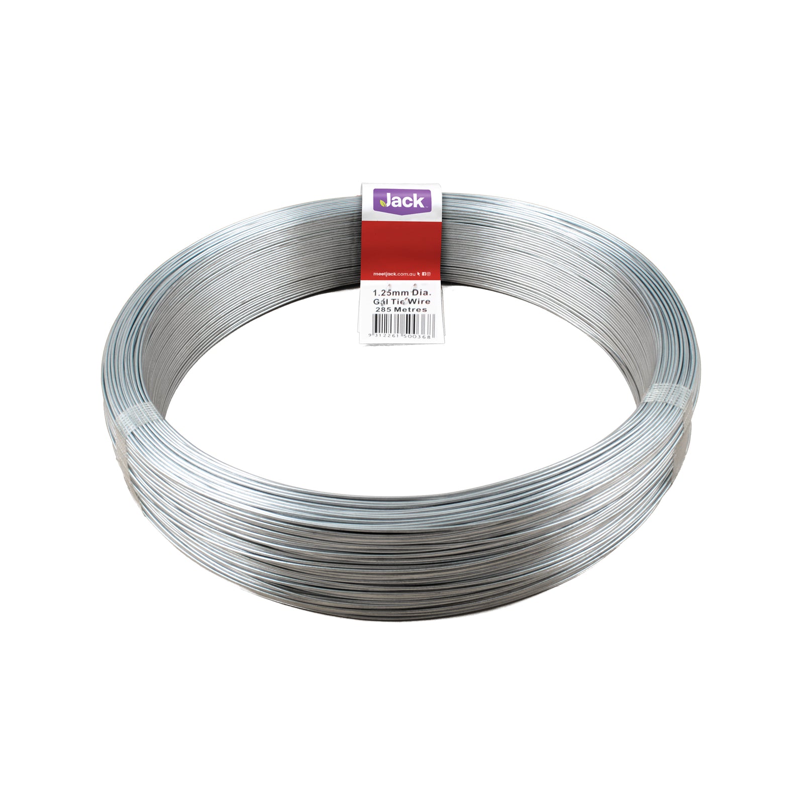 Jack Galvanised Steel Tie Wire Coil 1.25mm x 285m 3kg