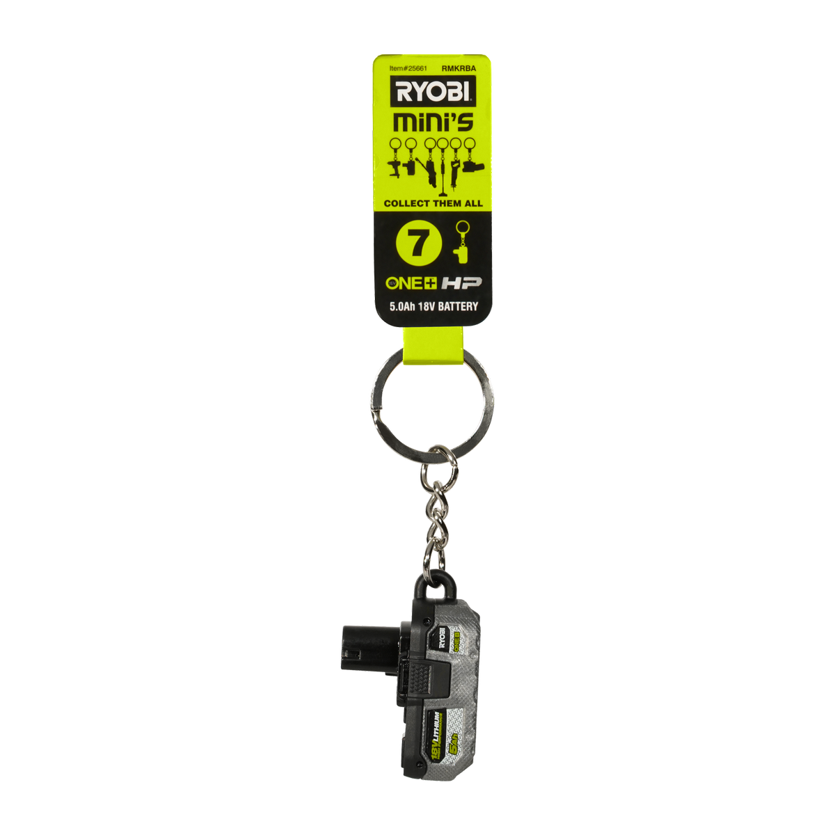 Ryobi MINI's Battery Keyring - Mini Tool Replica Keychain