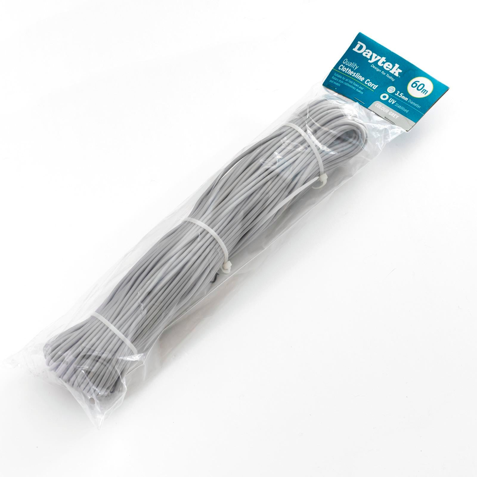 Daytek 60m Grey Nylon-Core Replacement Clothesline Cord 3.5mm