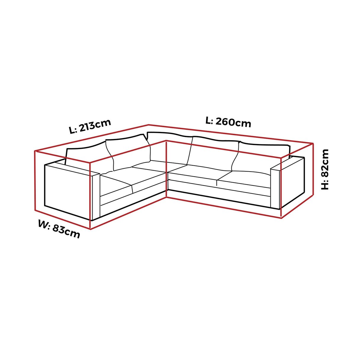 Mojo Ultimate Corner Lounge Outdoor Furniture Cover UV and Weather Resistant