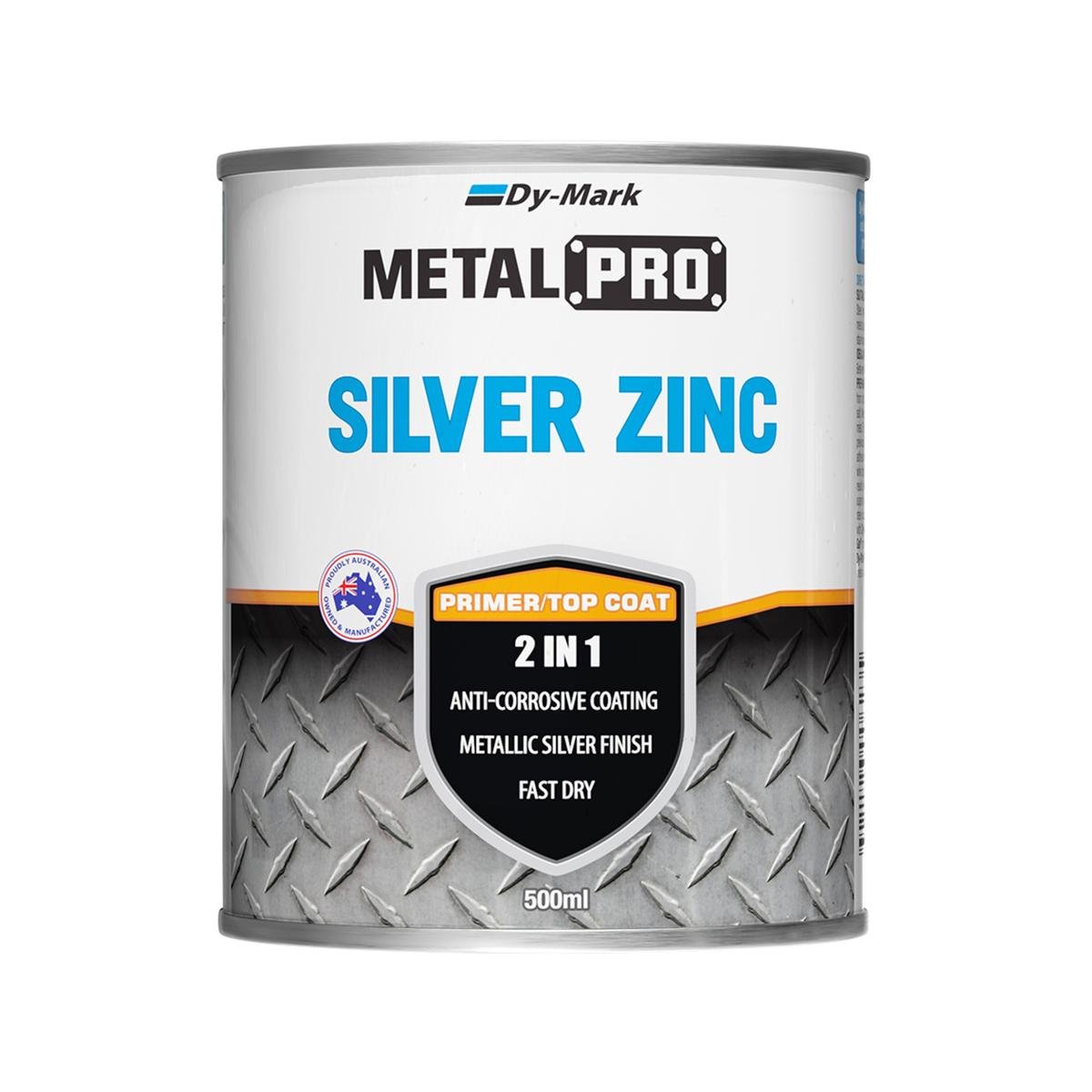 Dy-Mark MetalPro Silver Zinc Metal Paint 500ml