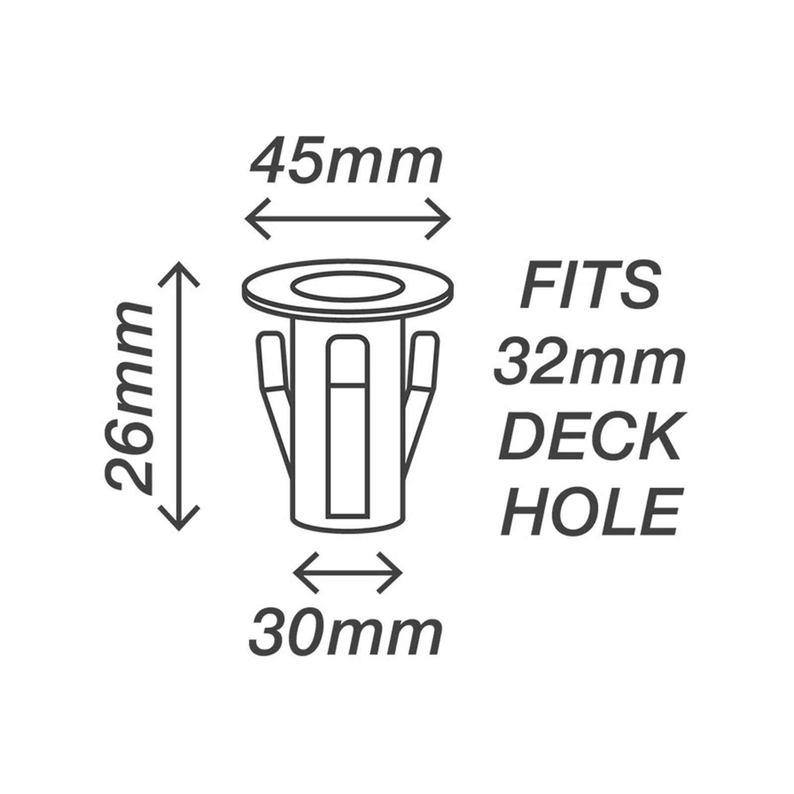 Holman 45mm RGB LED Deck Light with End Cap, 0.5W 12V, Waterproof Outdoor DLRGB45
