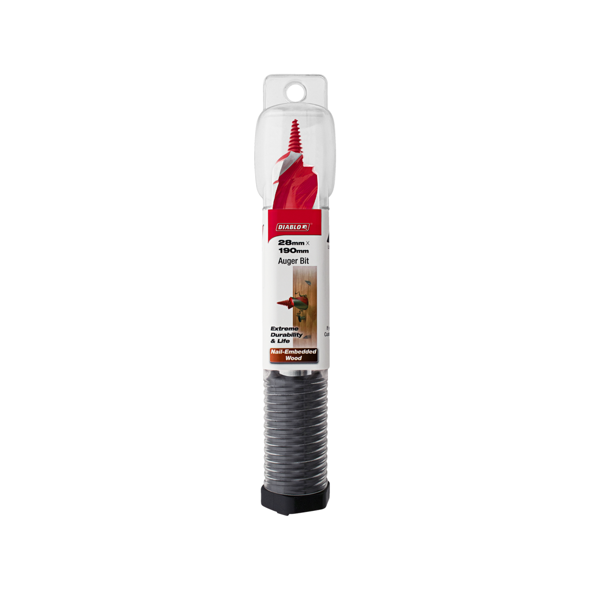 Diablo Auger Bit - 28mm x 190mm - Dura-Tip™ - Dual Cutting Edge - Self-Feeding - SuperSaverAU - view 1