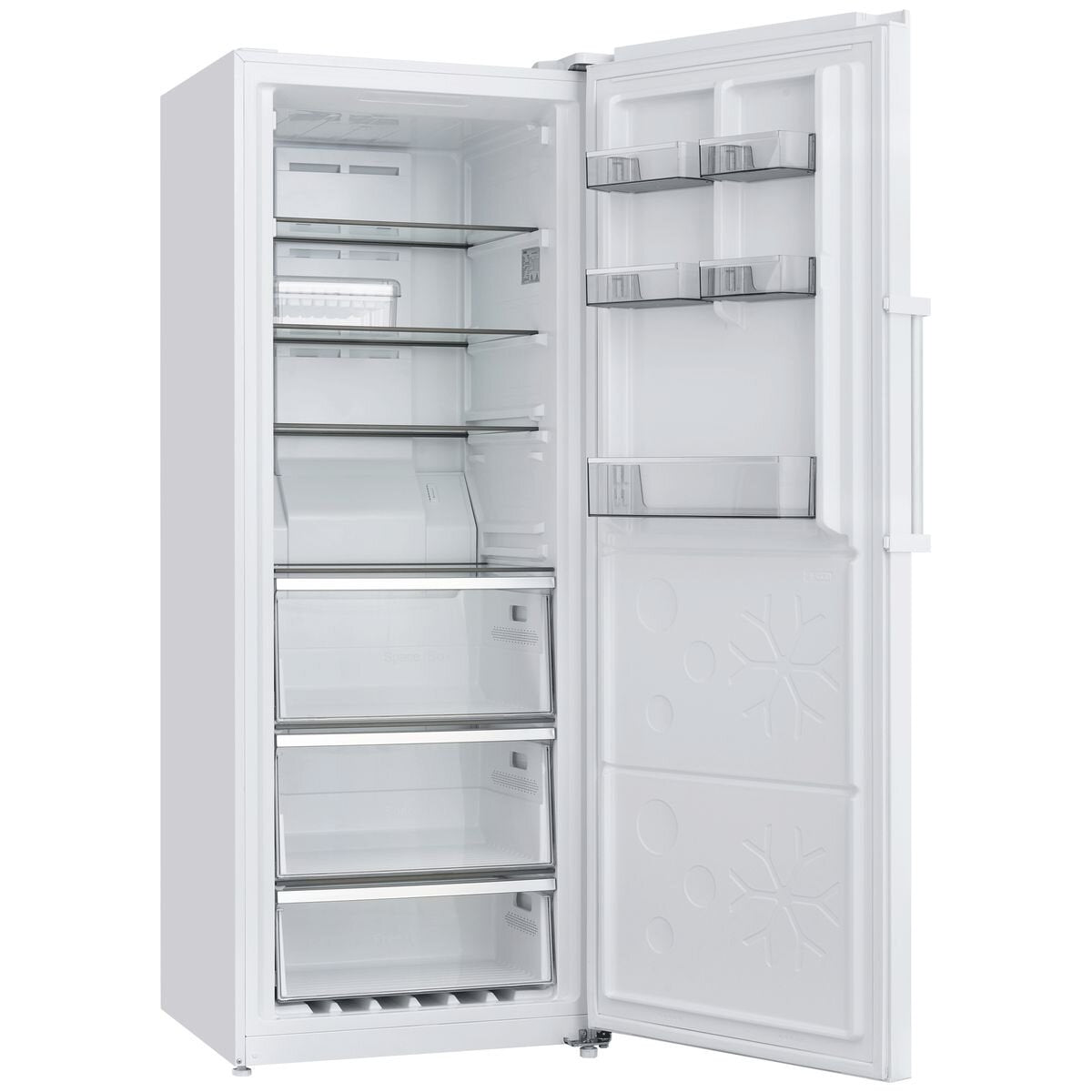 CHiQ 380L Hybrid Fridge Freezer - White, Right Hinge, Frost Free, Inverter System, 5 Star Energy - CSH380NWR5
