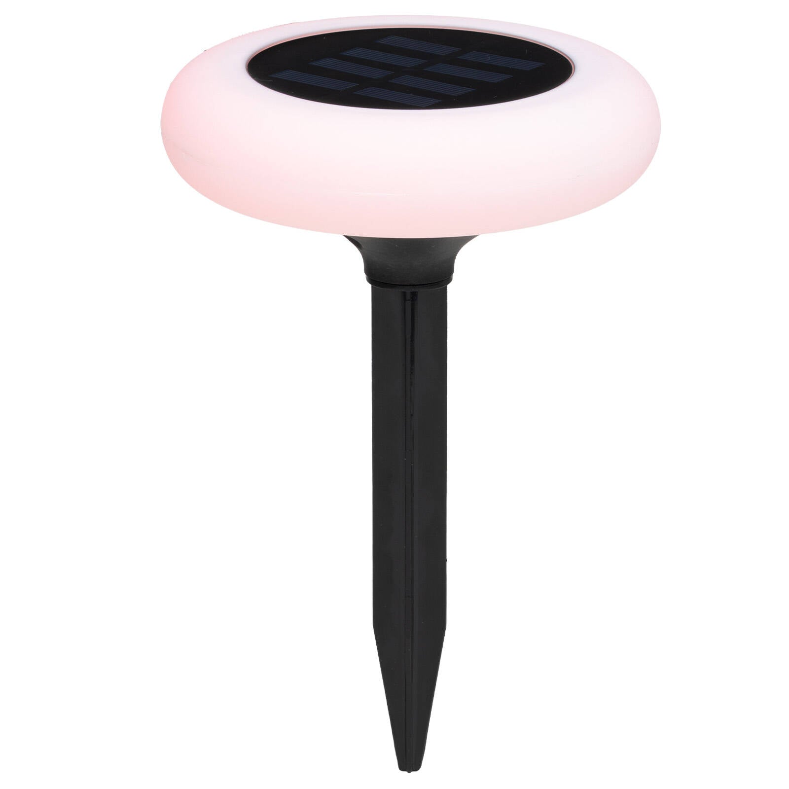 Click Solar RGB Stake Light Black LED Weather Resistant Outdoor Garden Light