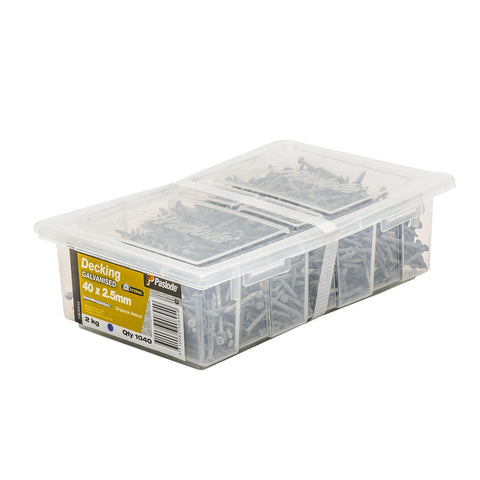 Paslode 40 x 2.5mm Griplock Galvanised Nails - 1040 Pack, 2kg, Decking