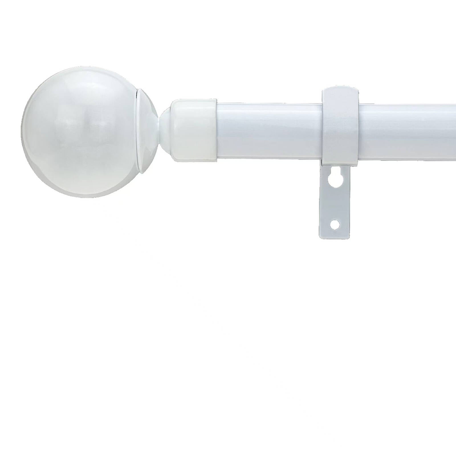 Pillar 16/25mm White Adjustable Universal Brackets - Powdercoated Steel