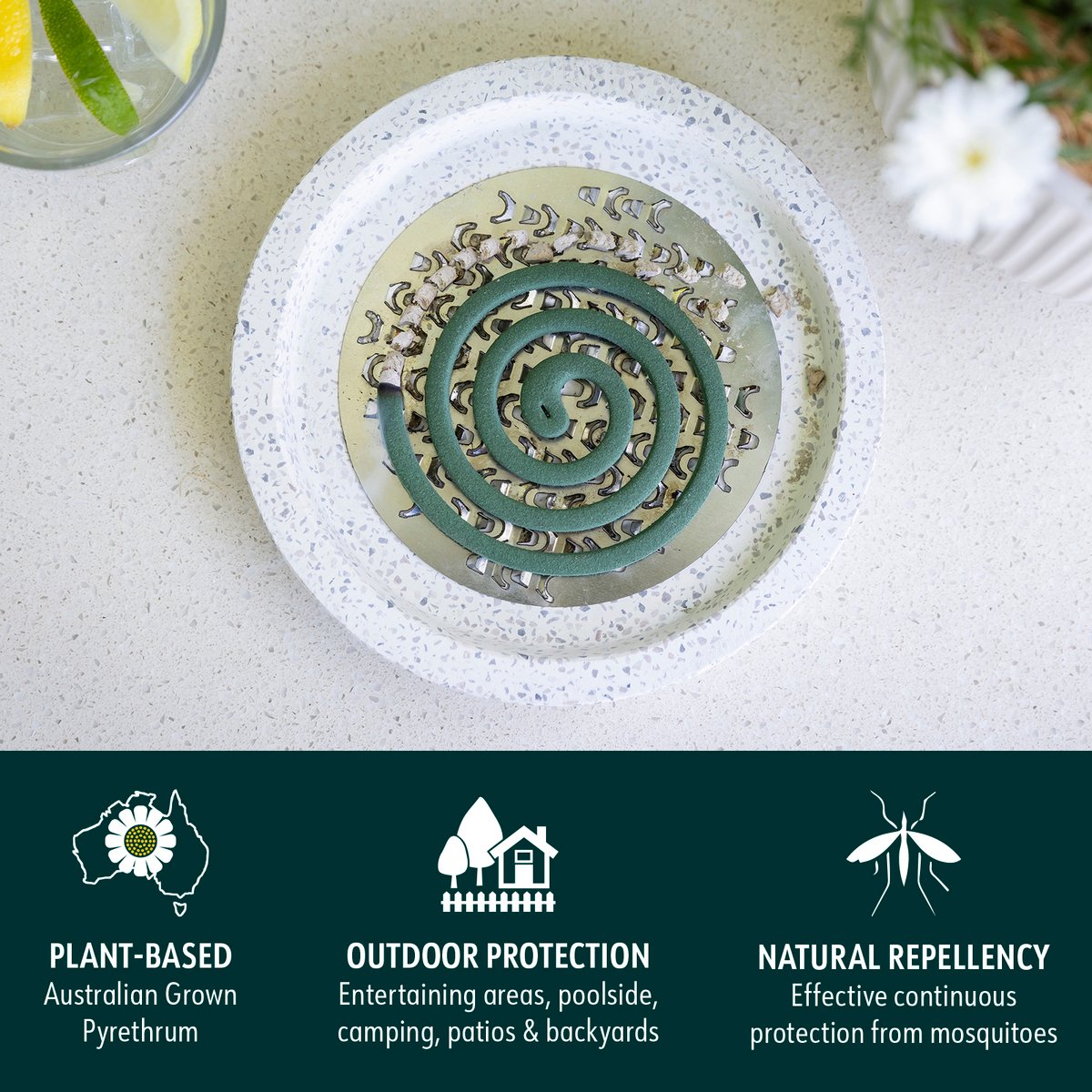 Bite Shield Mosquito Coil Refills, 20 Pack, Outdoor, Plant-Based Pyrethrum, BSH313