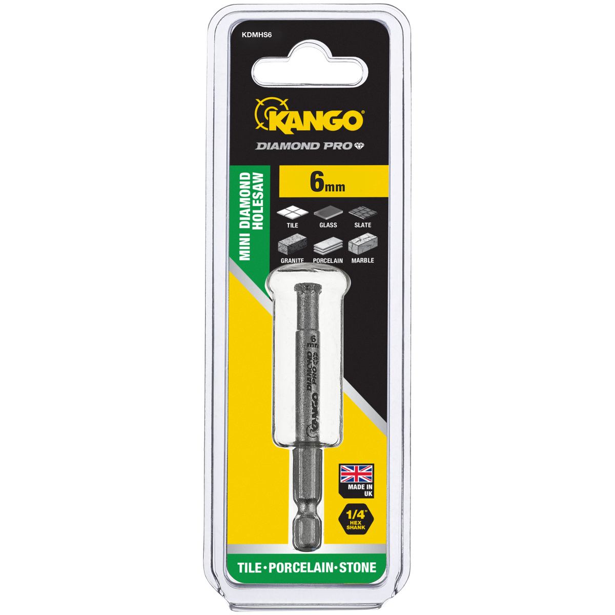 Kango 6mm Diamond Pro Mini Diamond Hole Saw Tile Porcelain Glass