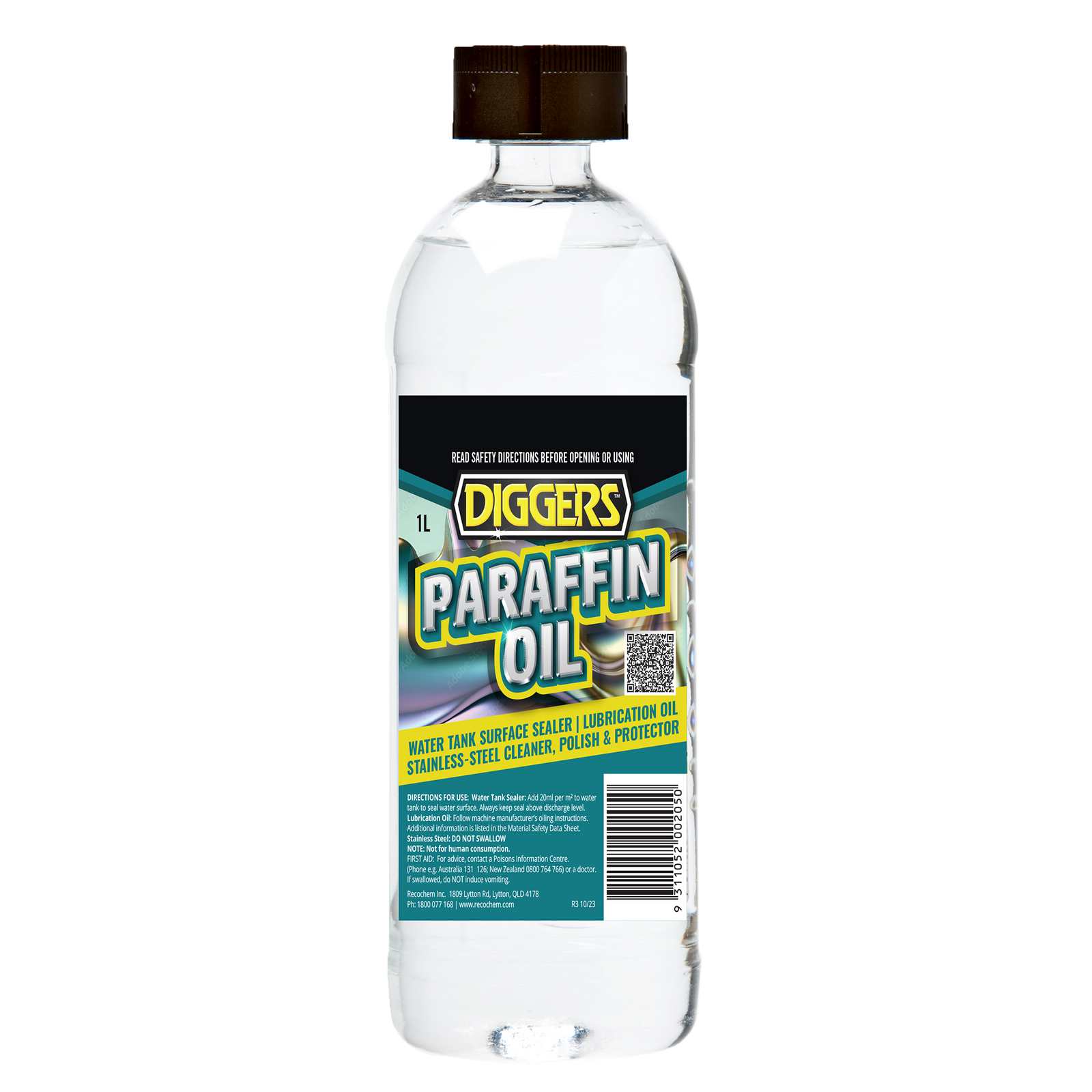 Diggers 1L Paraffin Oil, Clear Concentrated Hydrocarbon Oil, Indoor Outdoor