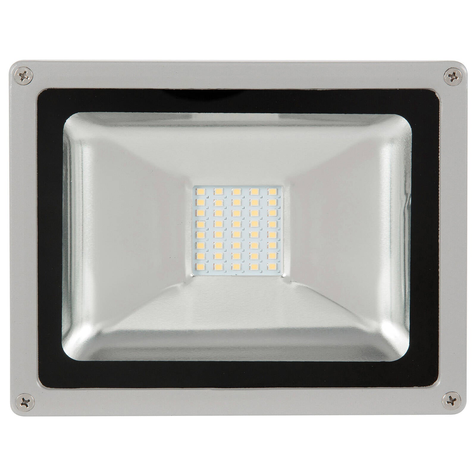 Brilliant Ranger III 20W LED Flood Light Weather-Resistant Outdoor Grey 20862/08