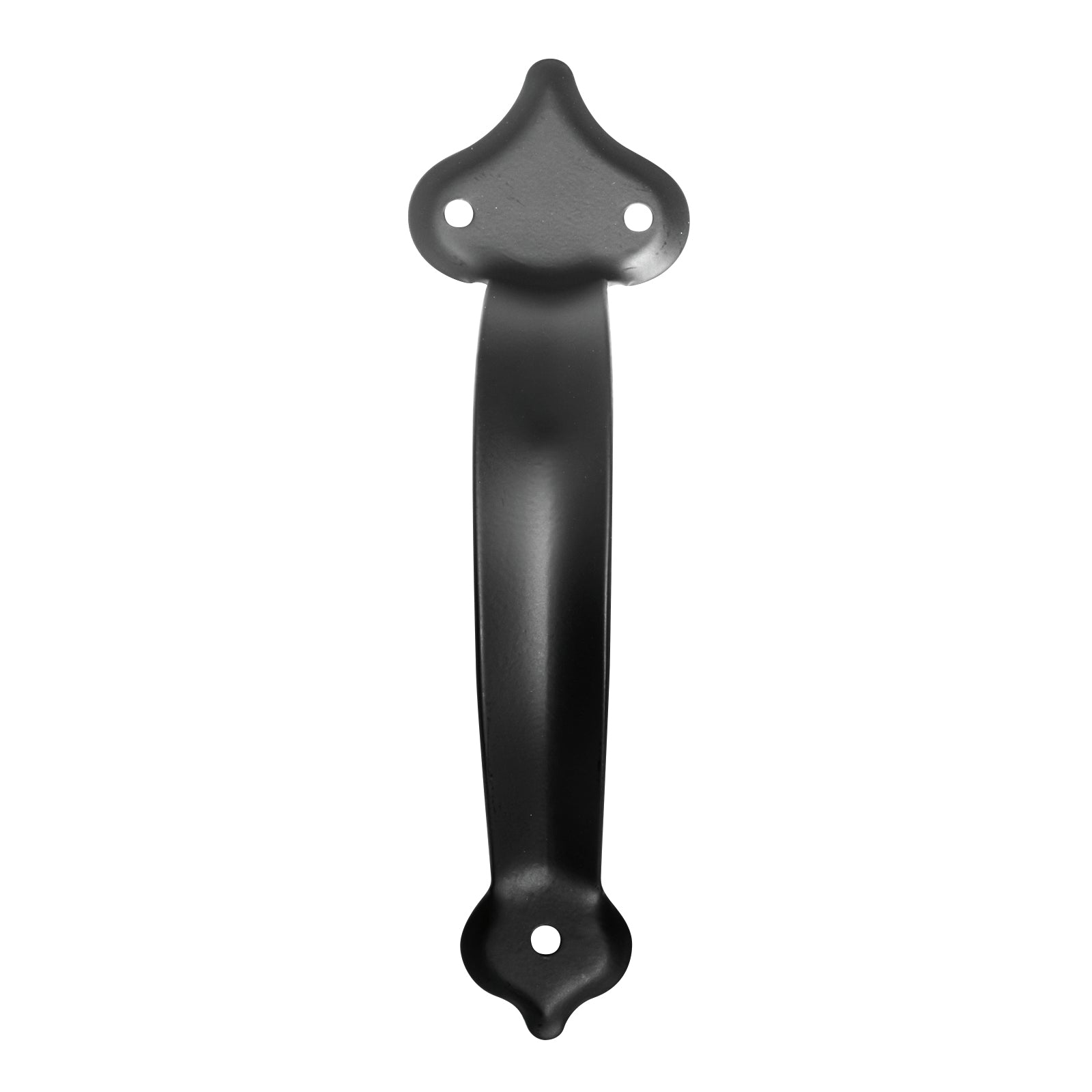 Pinnacle Hardware 190mm Black Gate Pull Handle, Steel, Screws Included