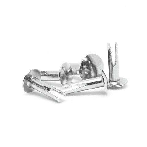 Pinnacle 12.5 x 3mm Nickel Plated Bifurcated Rivets - 20 Pack