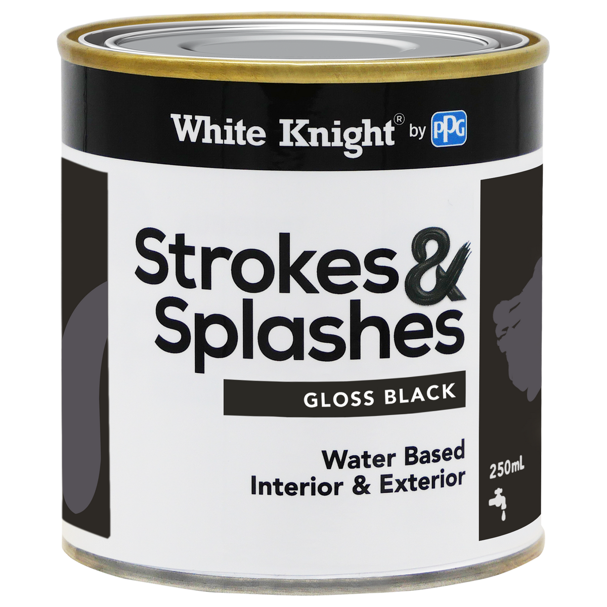 White Knight Strokes and Splashes - 250ml - Water Based - Gloss Finish - SuperSaverAU - view 1
