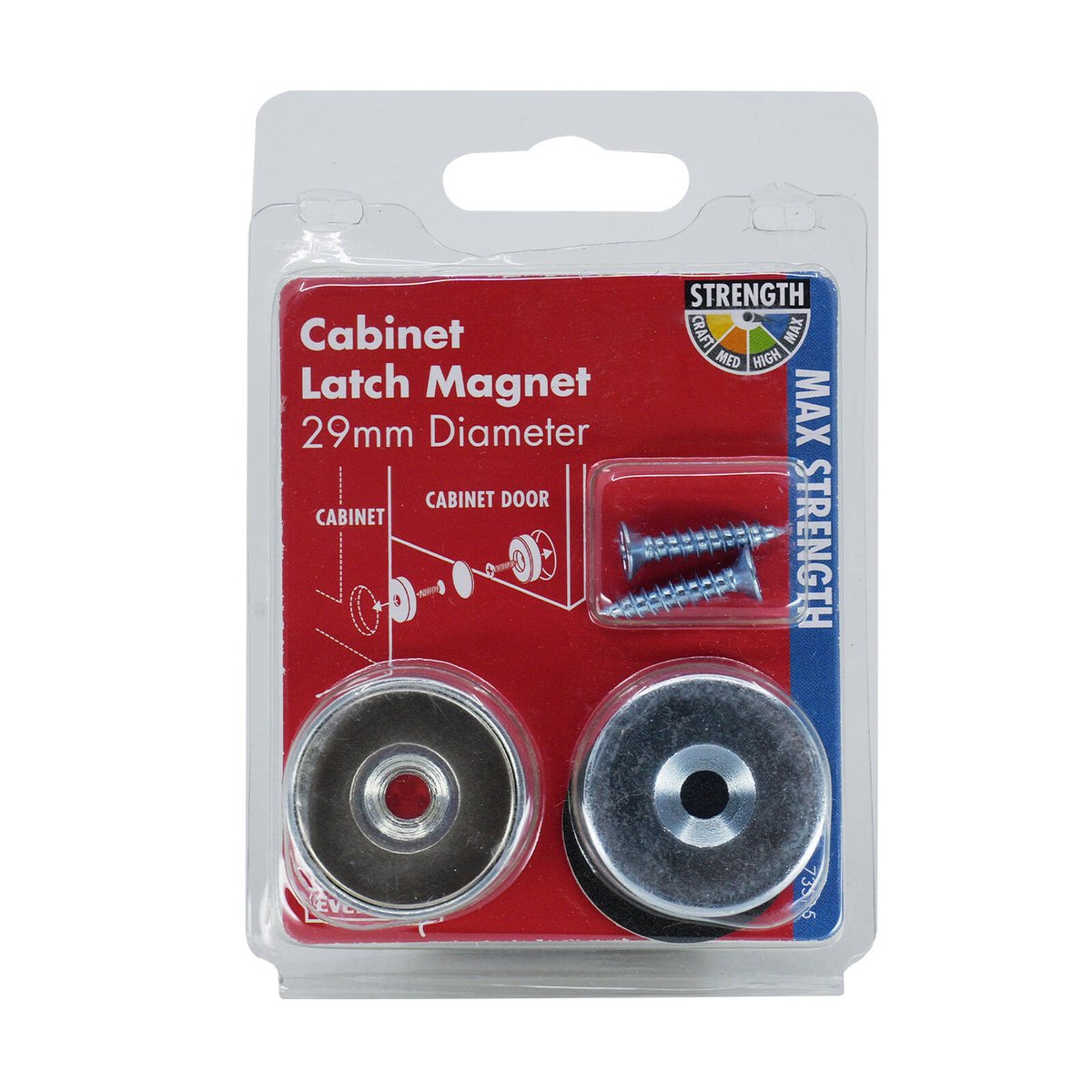 Everhang 13.5kg Magnetic Pull Latch Set Neodymium