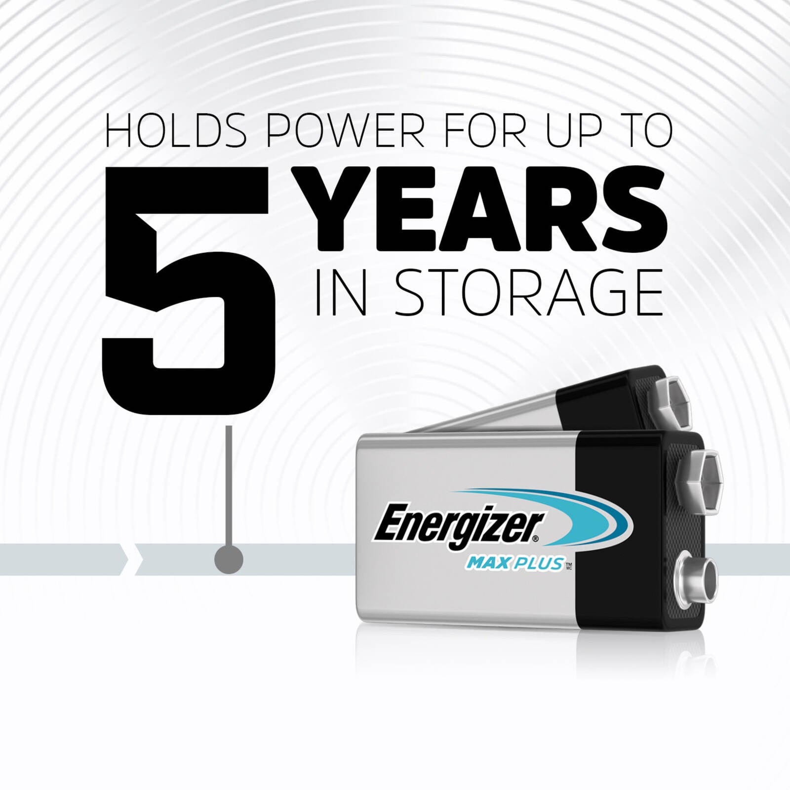 Energizer 9V Max Plus Alkaline Battery 3 Pack EP22bp3t