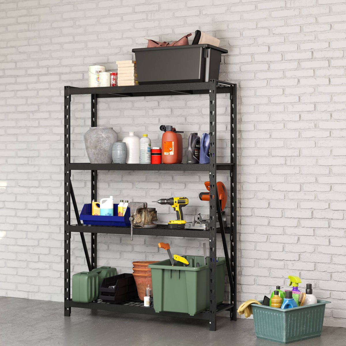 Rack It 400kg 949mm Beam Black Steel Shelf Support