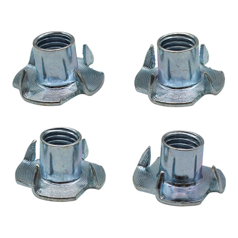 M10 Zinc Plated Steel T Nuts 4 Pack