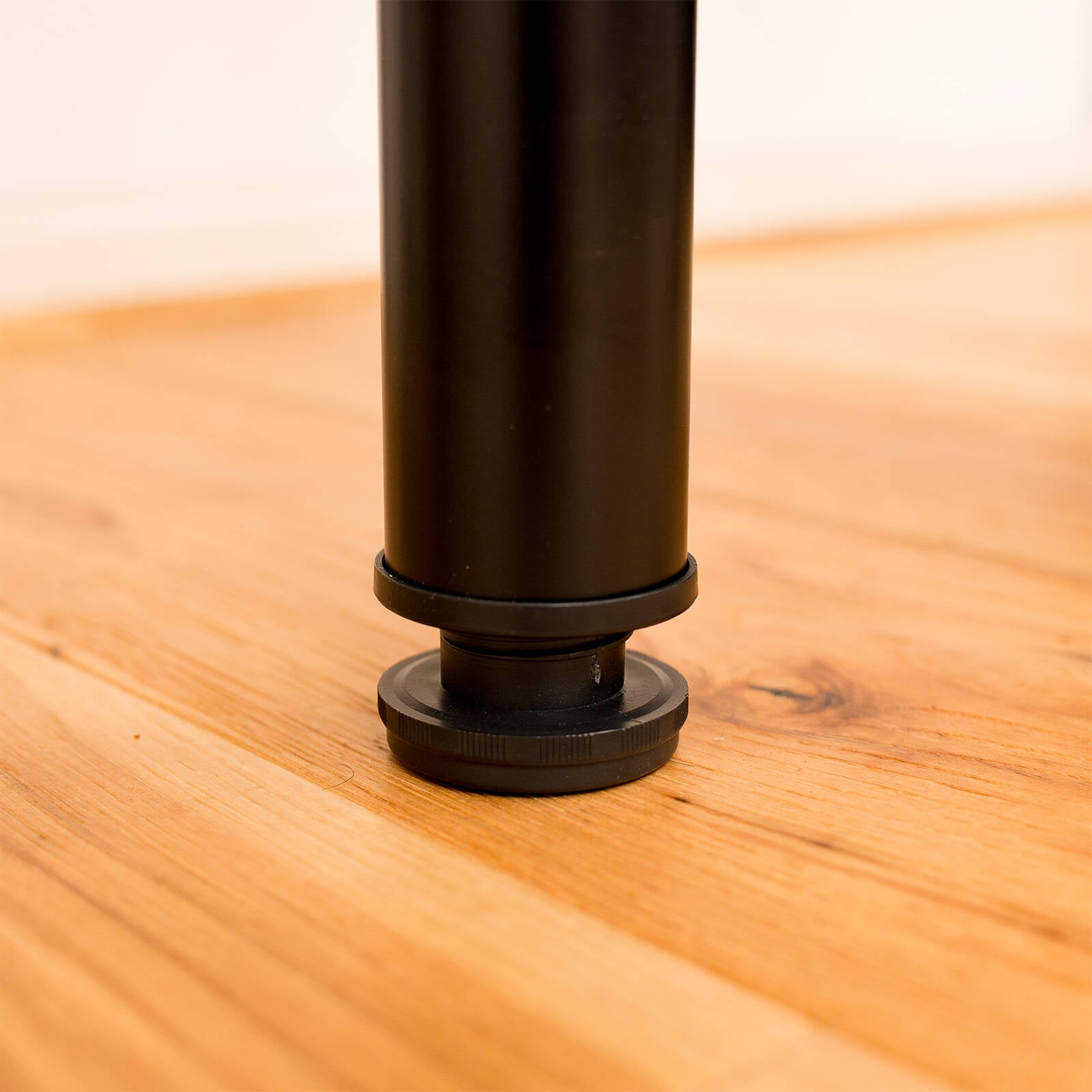 Taskmaster 700 x 50mm Black Steel Table Leg Matte Black