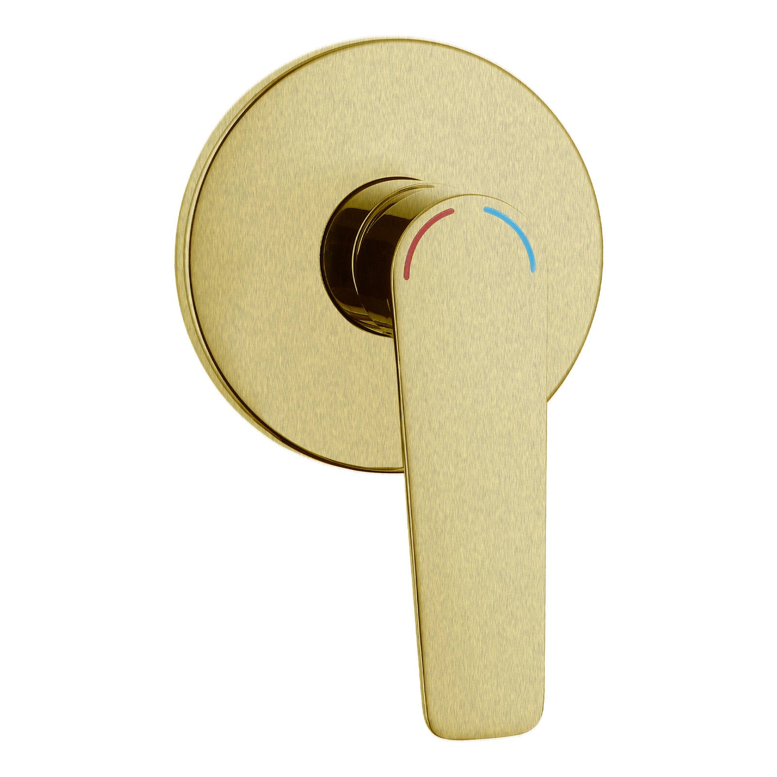Evekare 35mm Brushed Brass Extended Lever Shower Mixer
