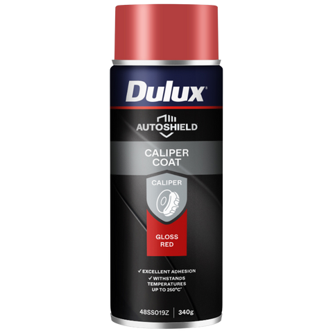 Dulux Autoshield Red Caliper Acrylic Lacquer Spray Paint 340g
