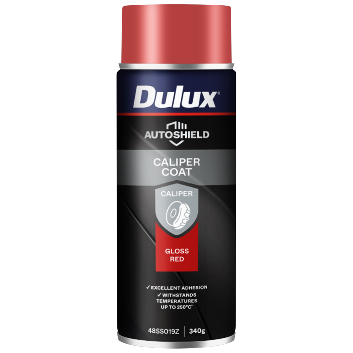 Dulux Autoshield Red Caliper Acrylic Lacquer Spray Paint 340g