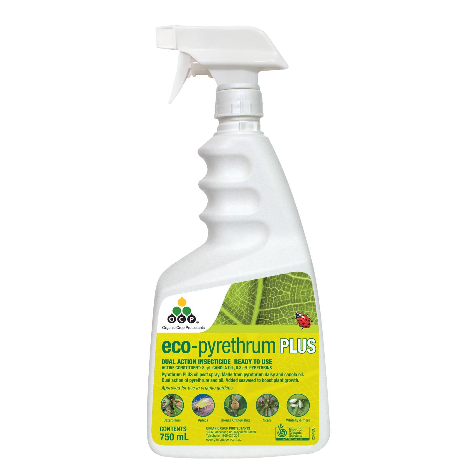 OCP Eco-Pyrethrum PLUS Ready to Use Insecticide 750ml Pet Friendly