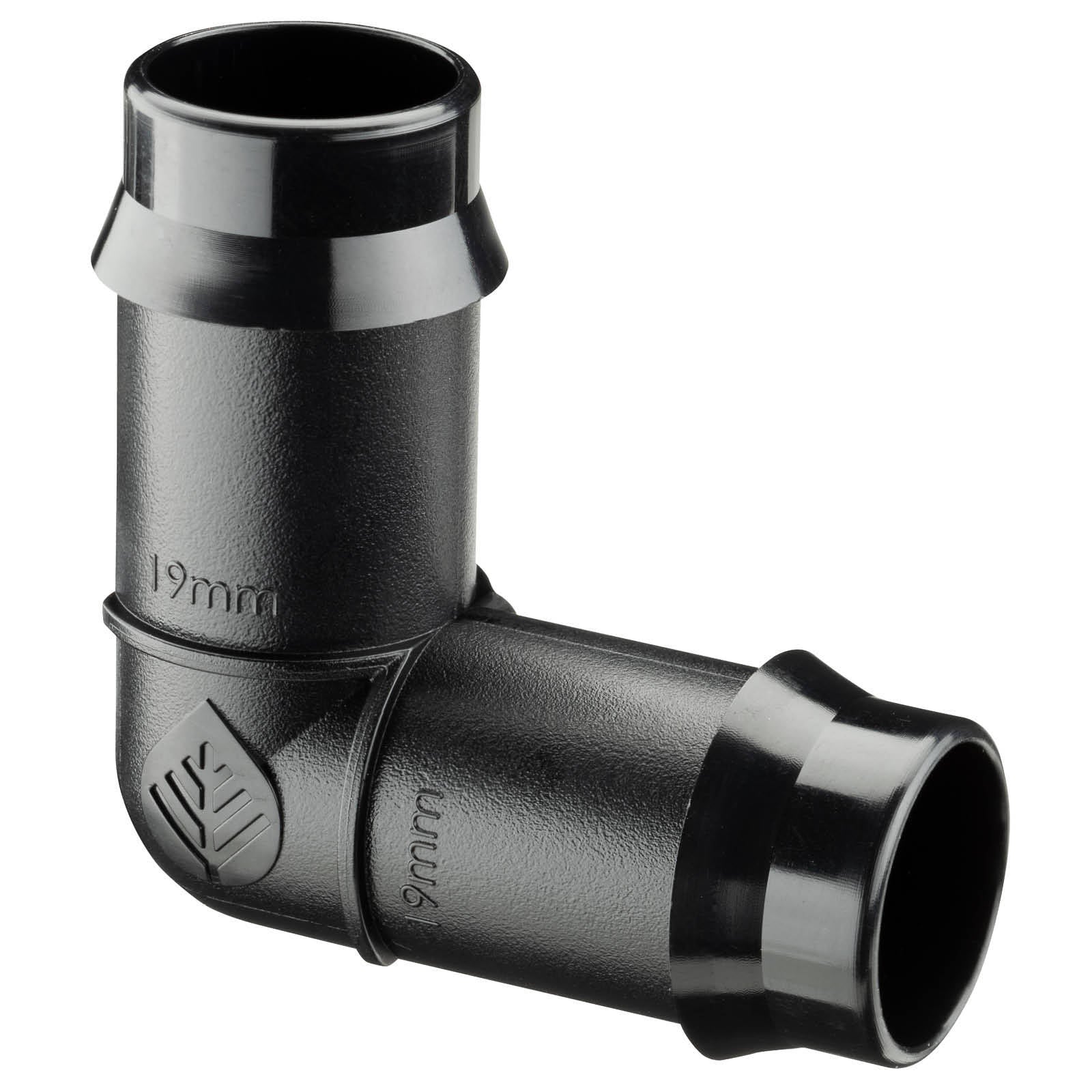 Pope 19mm Poly Barbed Elbow - Black Right-Angle Irrigation Fitting, 1000kPa