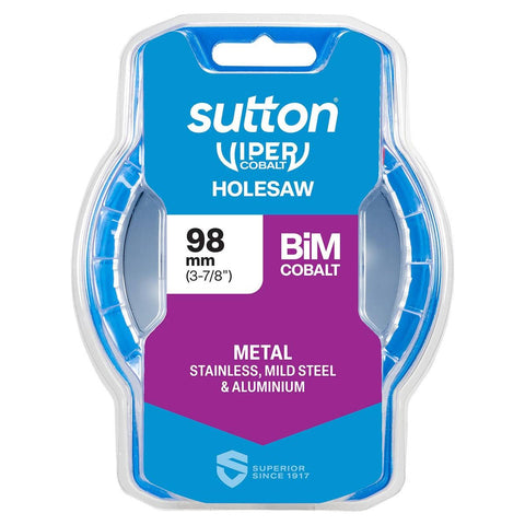 Sutton Tools 98mm Viper Cobalt Bi Metal Holesaw - Durable Cutting Tool - SuperSaverAU - view 1