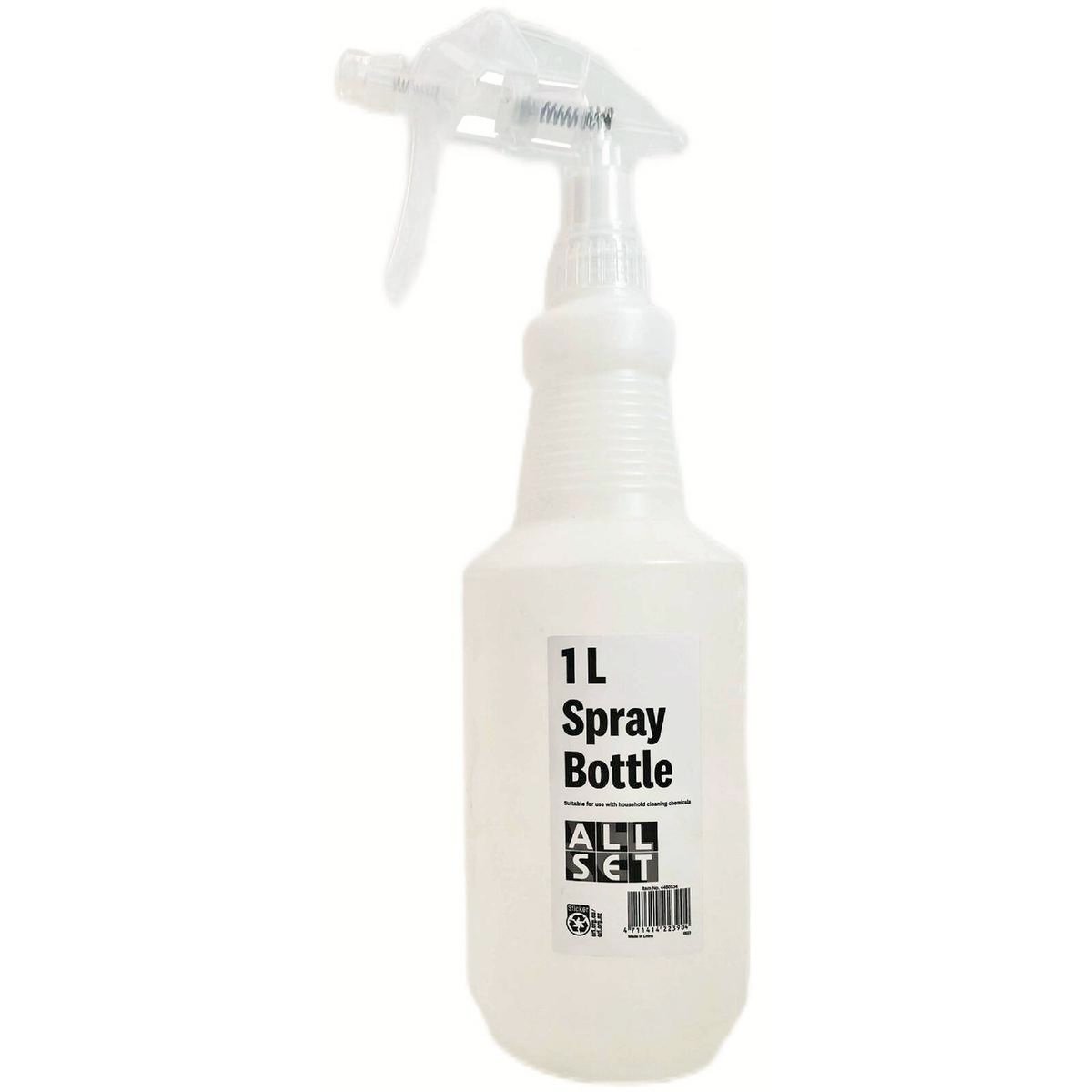 All Set 1L Plastic Spray Bottle - Durable PE - Adjustable Nozzle - Versatile - SuperSaverAU - view 1