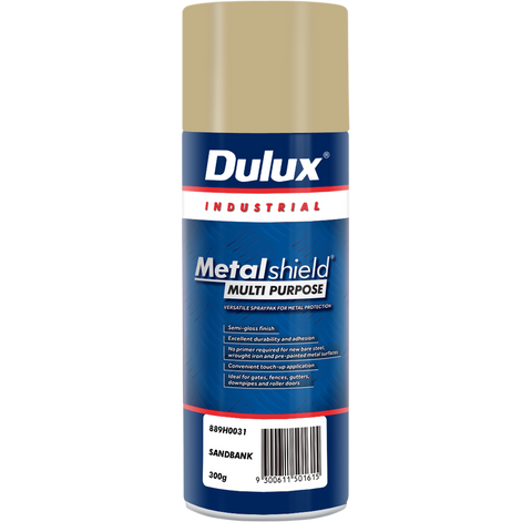 Dulux Metalshield 300g Multipurpose Spray Paint Sandbank - Metal Protection