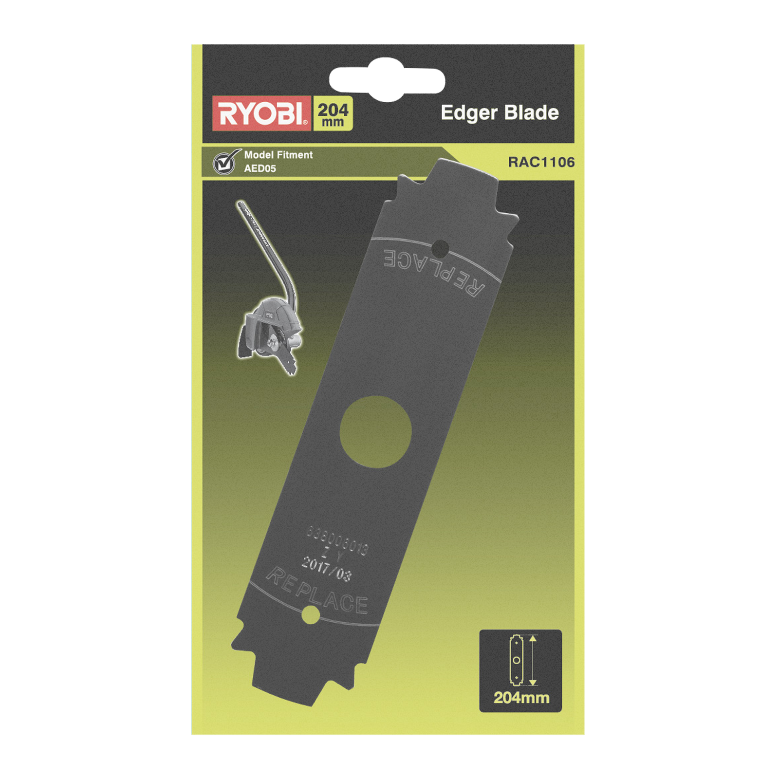 Ryobi 204mm Edger Blade Replacement