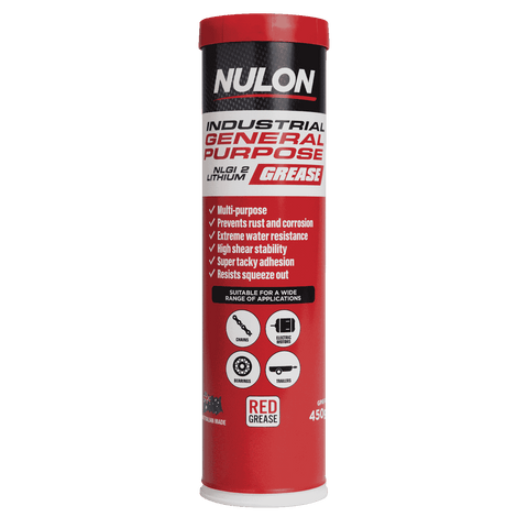 Nulon Industrial General Purpose Grease 450gm NLGI 2 Lithium Red
