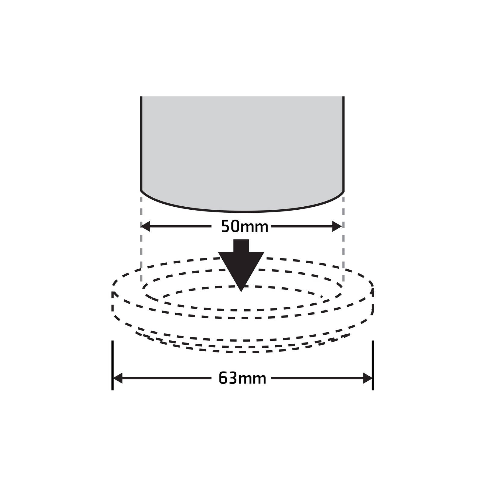 Surface Gard 51mm Brown Round Castor Cup Carpet Base - 4 Pack