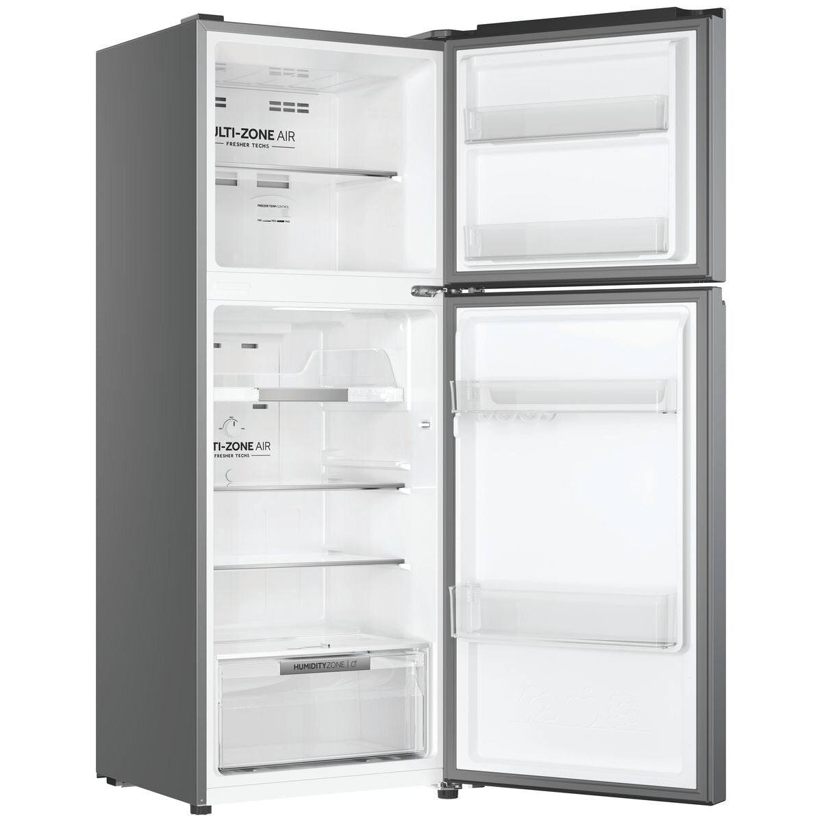 Haier 208L Top Mount Fridge - Satina Silver - Frost Free - Reversible Door - 4.5 Star Rating - HRF210TS