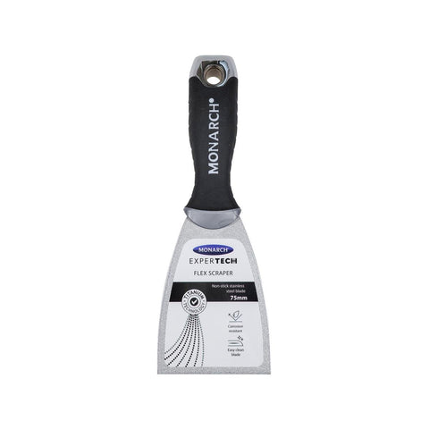 Monarch Expertech Flex Scraper - 75mm - Stainless Steel - Non-Stick - SuperSaverAU - view 1