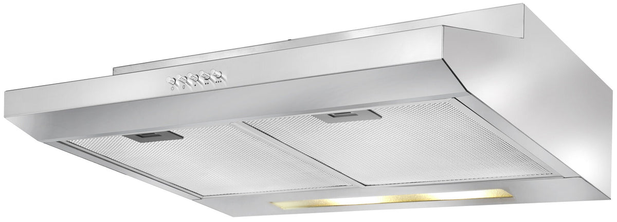 Artusi 60cm fixed rangehood - stainless steel, 280m³/h, 3 speeds, halogen lighting - AFR650X