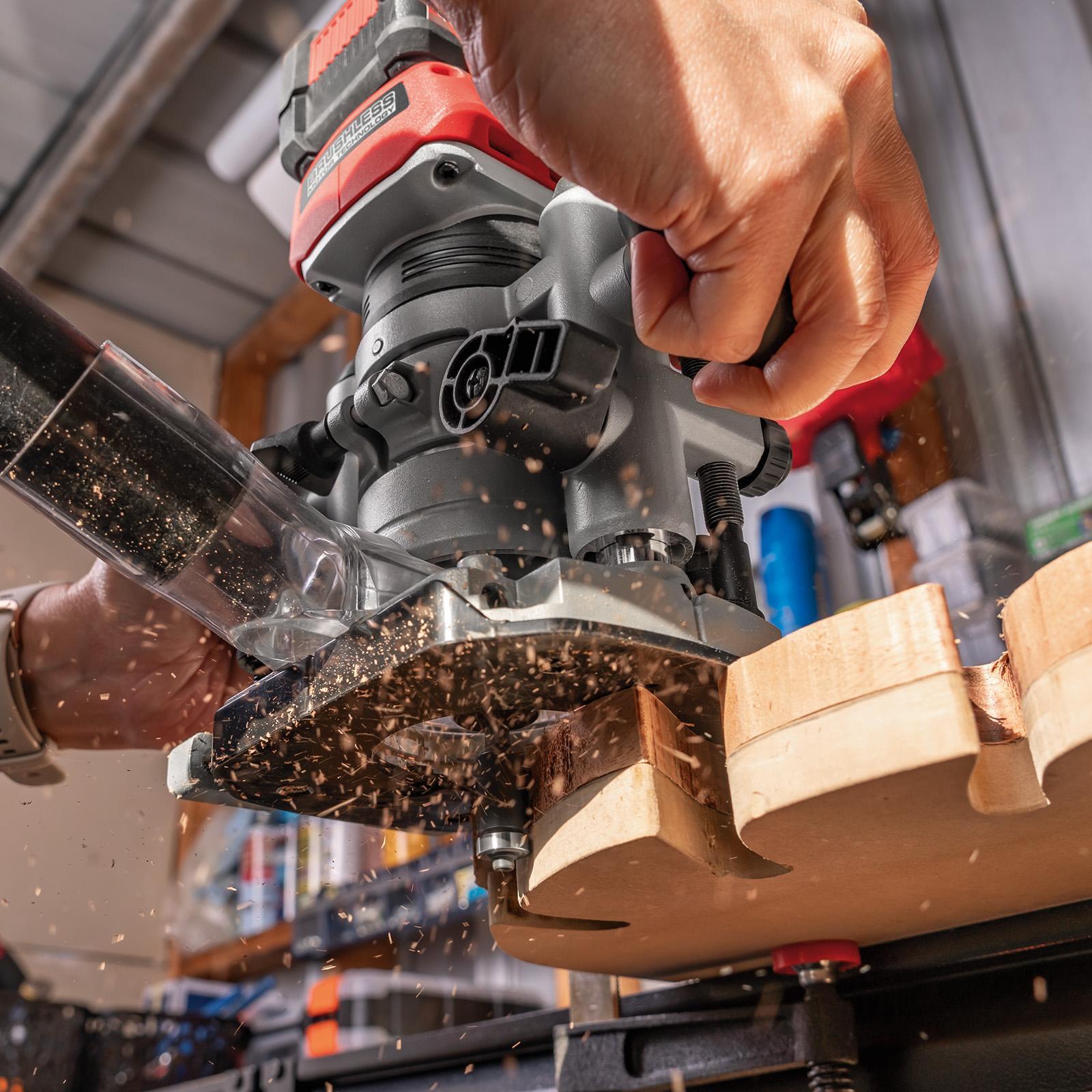 Ozito PXC 18V Brushless Cordless Plunge Router - Skin Only PXBPRS-018