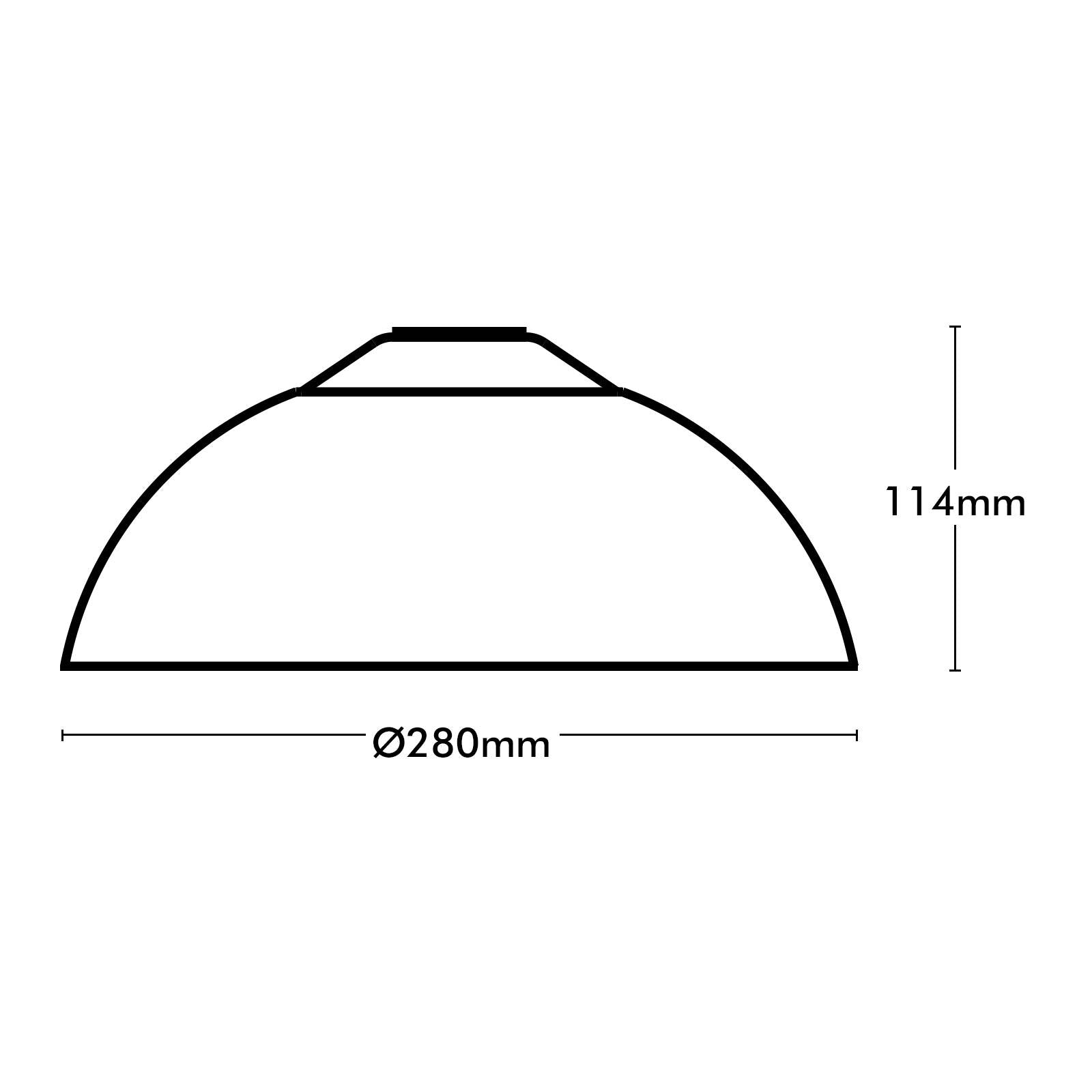 Brilliant Lighting 29cm Black Basix Dome Batten Fix Shade B22 Indoor Outdoor