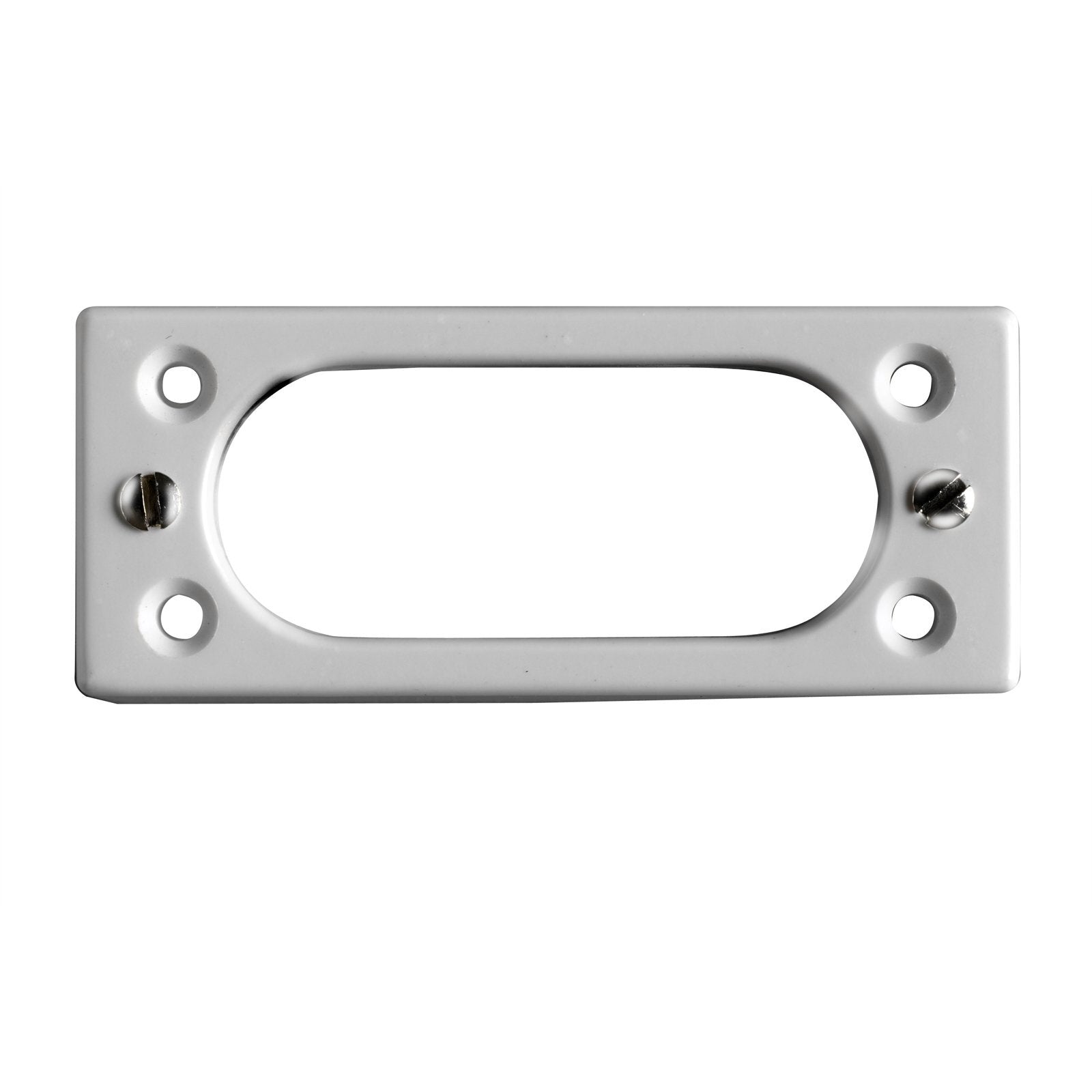 HPM Miniature Architrave Mounting Block, 86mm x 36mm 26mm Deep White Plastic CD156WE