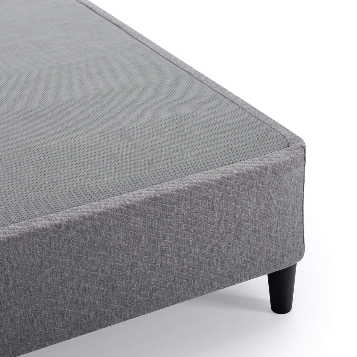 Zinus Keenan King Ensemble Bed Base - Dark Grey, Heavy Duty Metal Frame, 250kg Weight Capacity - AU-BSLB-DG-K