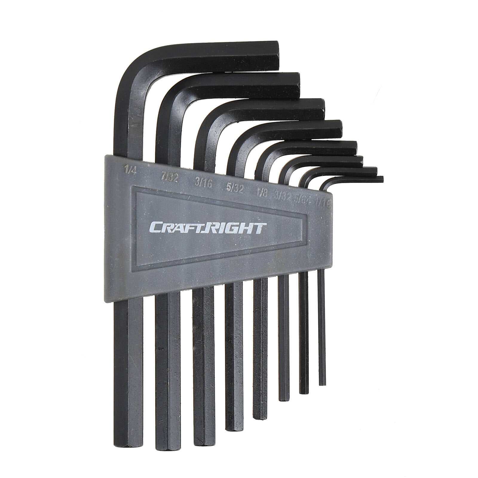 Craftright 8 Piece Imperial Hex Key Set with Storage Rack