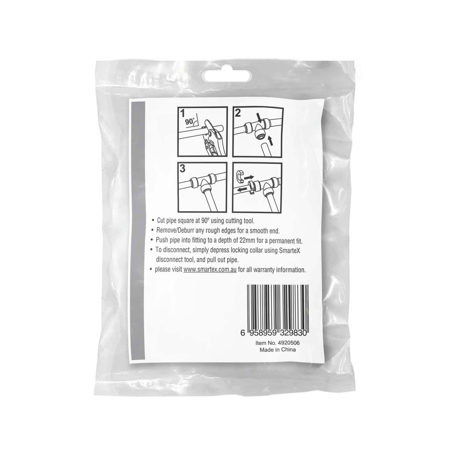 SmarteX-PEX 16mm Nail Saddle 10 Pack, PE-Xb Push-to-Fit