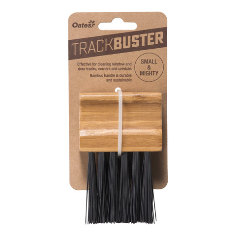Oates Trackbuster Cleaning Brush, 65mm Stiff PP Bristles, Bamboo Handle