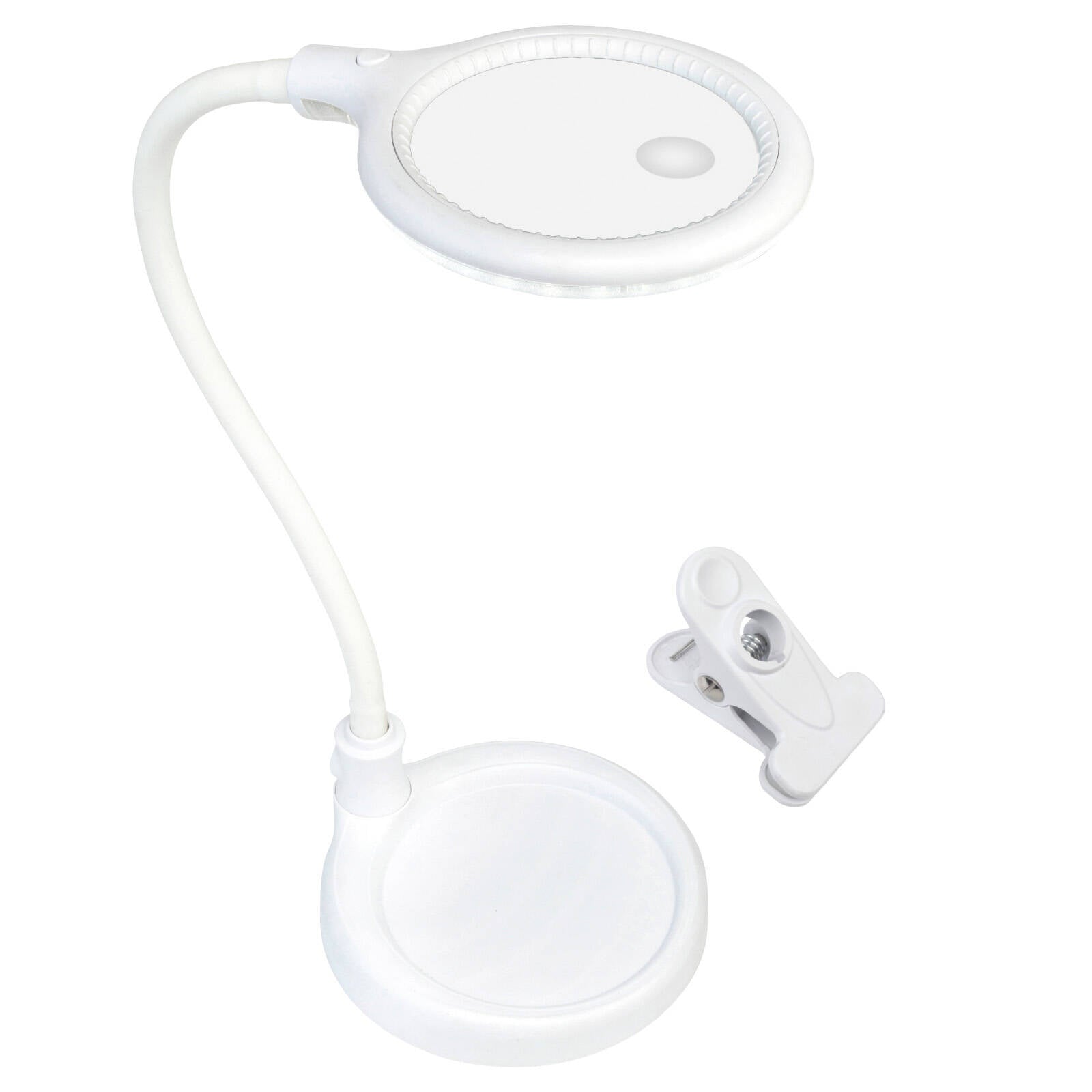 Brilliant Magoo 6W White Magnifier Clamp & Desk Lamp with Adjustable Head 20825/05