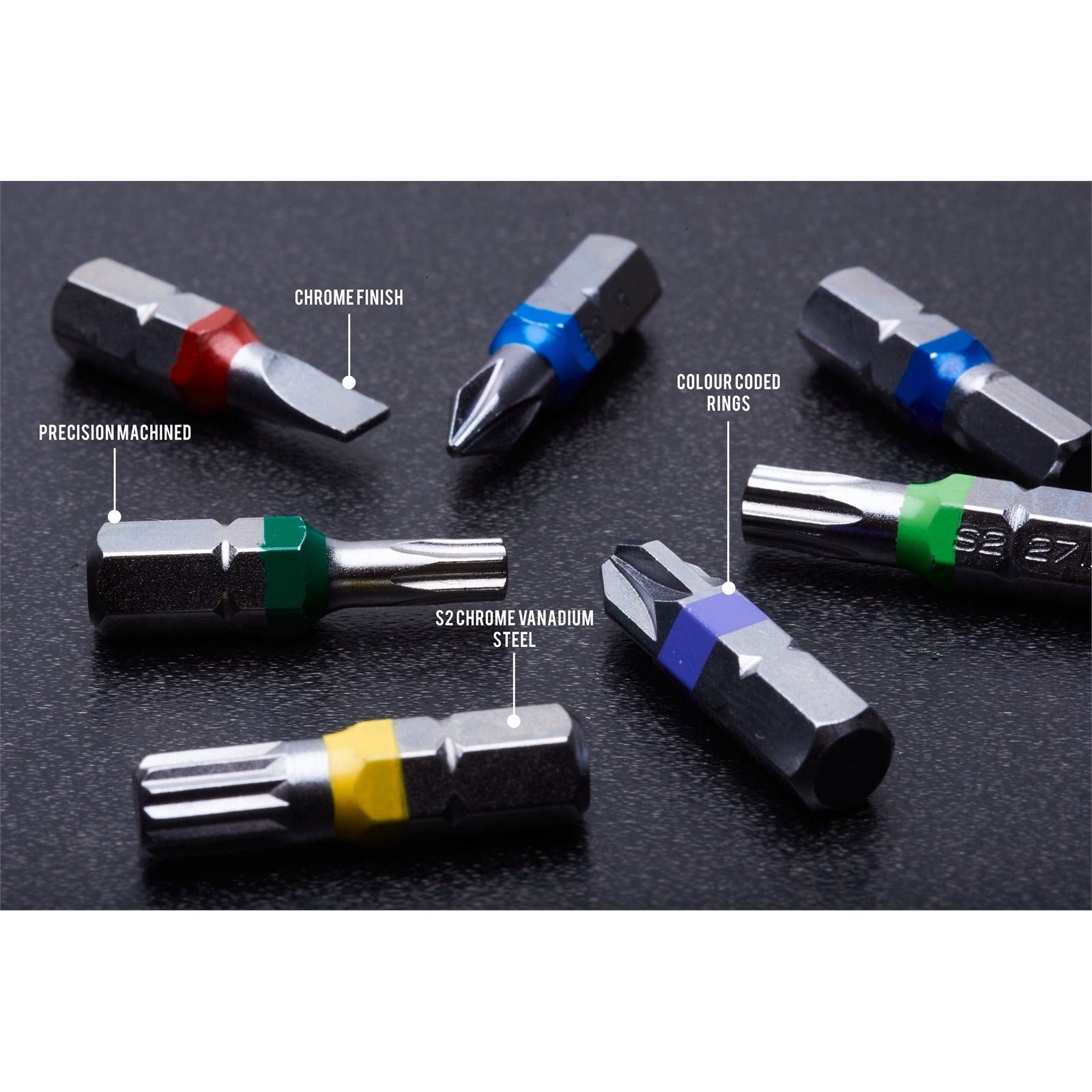 Kincrome 33 Piece 1/4" Hex Drive Security Bit and Holder Set, Silicon Alloy S2 Steel