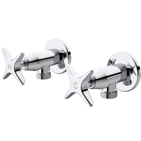 Caroma Chrome Elegance II Washing Machine Set - Lead-Free Brass - 64mm x 75mm x 110mm - Durable Design - SuperSaverAU - view 1