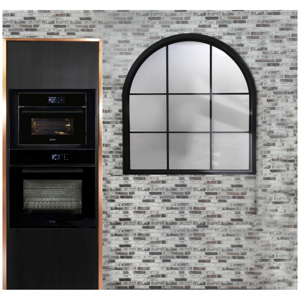 ILVE 76cm Trim Kit - Black Finish - For ILCS45BV Steam Oven and 76cm Pyrolytic Ovens - IL76TKBV